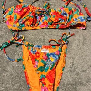 Colorful Floral Bikini Set